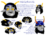  2019 alternate_hair ancestors aradia_megido blood bloodswap body_modification doggirlsondrugs equius_zahhak expatriate_darkleer feferi_peixes fullres glasses_added glassesswap jaggy_lines kanaya_maryam karkat_vantas profile text zodiac_symbol 