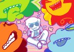  2024 dave_strider fullres jaggy_lines karkat_vantas red_baseball_tee red_knight_district shipping sitting tgcg thought_balloon 