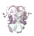  2019 deleted_source guns_and_roses heart hug jade_harley redrom rose_lalonde saltedfishxuan shipping starter_outfit 