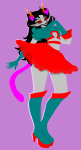  2026 animal_ears cosplay fashion fullres ham0naa jaggy_lines no_glasses solo sugoi_quest_for_kokoro terezi_pyrope 