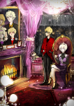  2013 beverage broken_source dave_strider dirk_strider fashion formal fullres meuzzi no_glasses rain rose_lalonde roxy_lalonde strilondes suit wip 