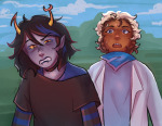  2024 candy_timeline clouds cocofeather harry_anderson_egbert homestuck^2 panel_redraw starter_outfit vriska_maryam-lalonde 