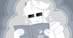  2025 book clopiya fullres grayscale homestuck:_beyond_canon honeybee_professor jaggy_lines meat_timeline satyrs solo swiss_elysi 