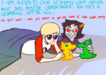  broken_source coolkids dave_strider lemonsnout on_stomach pootles red_baseball_tee redrom scalemates shipping terezi_pyrope 