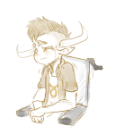  2015 crying fullres noodlenumber sitting solo starter_outfit tavros_nitram theme_coloring wheelchair 