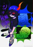 2026 cat_hat deuce_clubs emoticon equius_zahhak fsjtebxurxjdx fullres gamzee_makara glasses_added honk nepeta_leijon no_glasses sober_gamzee starter_outfit sweat text weapon