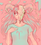 2014 alisonnyash aradia_megido dead_aradia fullres limited_palette skulls solo