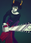 blood canon_outfit chainsaw kanaya_maryam ouroridae solo