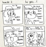  comic crying grayscale hat monochrome nepeta_leijon nougats solo the_truth 
