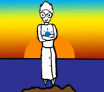  2009 alternate_hair arms_crossed crossover dragon_ball fullres jade_harley midair solo starter_outfit tenebrais 