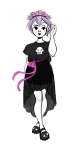  black_squiddle_dress flower_crown flowers kyrie rose_lalonde solo 