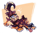  2021 animals blush carrying fullres plushie sitting size_difference sollux_captor stupid.dog 