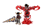 2011 artificial_limb blood drazelic fullres karkat_vantas lance pixel robolegs sickle starter_outfit tavros_nitram transparent weapon