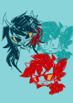  2025 actoons fullres headshot karkat_vantas limited_palette sketch starter_outfit vriska_serket 