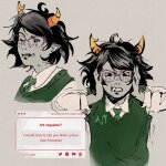  2025 actuallyacatt fullres headshot hiveswap lynera_skalbi solo starter_outfit sweat text 