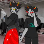  2026 fashion_police fullres ham0naa holding_hands image_manipulation jaggy_lines kanaya_maryam shipping starter_outfit terezi_pyrope 