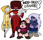   amber crossover godtier heart_aspect hope_aspect maid page rogue seer steven_universe time_aspect void_aspect word_balloon 