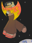  2026 animated blush burning_down_the_house detective_duo fanfic_art fullres gelarshiesprofruitboarder hug jaggy_lines jane_crocker midair no_glasses rocket_wings shipping stars starter_outfit sweat terezi_pyrope 