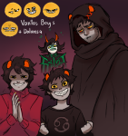  2017 aei-sb ancestors dancestors fullres headshot kankri_vantas karkat_vantas starter_outfit sweat text the_dolorosa the_sufferer vantases 