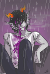 2014 blood cronus_ampora dancestors fullres jaggy_lines lunaticjin night rain sitting solo starter_outfit