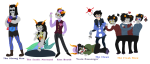  2011 ashenrom au blackrom clubs diamond equius_zahhak eridan_ampora feferi_peixes foolsinvasion fullres gamzee_makara heart john_egbert karkat_vantas ketchup_and_mustard lying merfolk multiple_personas no_glasses palerom parasol redrom rubber_horn self_loathing selfcest shipping sollux_captor spade suit sweat text wut 