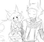  2025 ancestors blush fish food fullres grayscale monochrome muwwwsky sketch starter_outfit sweat the_disciple the_psiioniic 