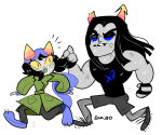 2014 cat_hat equius_zahhak freckles fullres meowrails nepeta_leijon starter_outfit sweat zamii070
