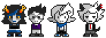  2025 animal_ears body_modification candy_kids candy_timeline dogtail fullres harry_anderson_egbert homestuck:_beyond_canon pixel starter_outfit tavros_crocker theystuckmeinahome transparent vriska_maryam-lalonde walksprite yiffany_longstocking_lalonde_harley 