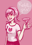   alcohol cocktail_glass roxy_lalonde solo starter_outfit tinikah word_balloon 