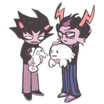  2025 crabdad dream_ghost eridan_ampora fullres karkar1987 karkat_vantas lusus plushie seahorsedad shipping sickleback starter_outfit 