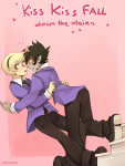  2013 back_angle cosplay crossdressing crossover fashion fullres ikimaru kanaya_maryam ouran_high_school_host_club rose_lalonde rosemary school_uniform shipping stairs stars text 