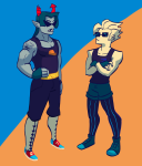  2018 body_modification clothingswap dirk_strider equius_zahhak fullres glassesswap hoofbeastly starter_outfit strong_outfit strong_tanktop 