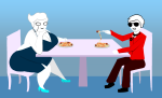  2025 age_discrepancy chubstuck dave_strider ez_bake fashion food fullres jaggy_lines nanna oxkingky red_plush_puppet_tux redrom shipping sitting 
