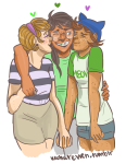  arm_around_shoulder freckles guns_and_roses heart holding_hands humanized jade_harley kiss multishipping nepeta_leijon oglopussy olive_garden redrom request rose_lalonde shipping transparent wonk wwhatevven 