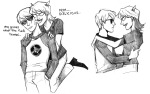  coolkids dave_strider grayscale licking nadiezda pencil red_baseball_tee redrom shipping terezi_pyrope 