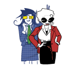  2025 casual dave_strider fashion fullres hammertime homestuck:_beyond_canon jaggy_lines john_egbert june_egbert mansuta shipping transtuck 