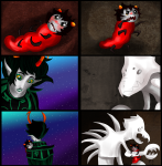  2011 ancestors blush carrying crabdad crying dolomom fullres grubs karkat_vantas lusus miyazaki-a2 stars starter_outfit the_dolorosa the_sufferer vantases 