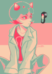  2014 cat_hat fullres limited_palette nepeta_leijon q-dormir sitting solo starter_outfit 