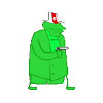 2016 animated felt flash_asset fullres gun jaggy_lines matchsticks poinko solo sprite_mode transparent weapon