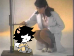  1s_th1s_you 2025 bee_outfit chibi dancestors fullres image_manipulation kneeling mituna_captor no_hat sitting turntgh 