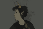  2012 at0mbomb blind_sollux blood fullres headshot no_glasses profile sketch sollux_captor solo starter_outfit 