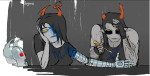  2026 artificial_limb blood body_hair dogma7gunshots equius_zahhak eyesquick fullres no_glasses sitting sparbots starter_outfit sweat vriska_serket 