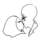  2013 fullres grayscale headshot jack_noir kiss lineart monochrome ms_paint paint_it_black profile redrom scars shipping sketch spades_slick starter_outfit toonysart 