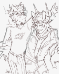  2021 amporas blush cronus_ampora dancestors eridan_ampora fashion fullres grayscale monochrome sketch starter_outfit zzoupz 