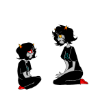  2015 basofy fullres kneeling multiple_personas no_glasses seeing_terezi solo starter_outfit terezi_pyrope 