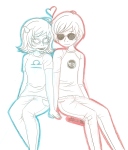  coolkids dave_strider heart highlight_color holding_hands oliboobs redrom shipping terezi_pyrope 