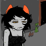  2026 au casual drug_use fashion fullres headshot nepeta_leijon no_hat pajamas solo sweat unhomelystuck 