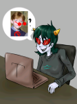  1s_th1s_you 2010 computer crossover fullres harry_potter koi-suru-kokoro starter_outfit terezi_pyrope word_balloon 