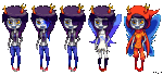  2012 666bot amputation blood eyepatch eyesquick fairy_dress fullres godtier light_aspect pixel solo starter_outfit thief transparent vriska_serket 