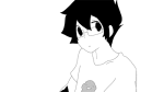  animated grayscale john_egbert nappotuna parody solo starter_outfit vocaloid 